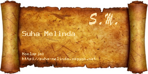 Suha Melinda névjegykártya